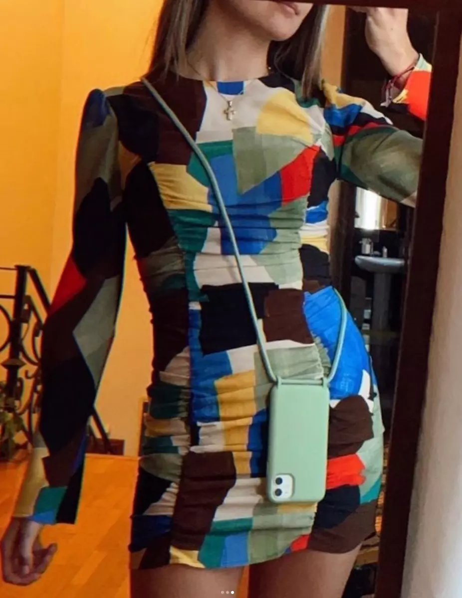 Zara clearance colourful dress