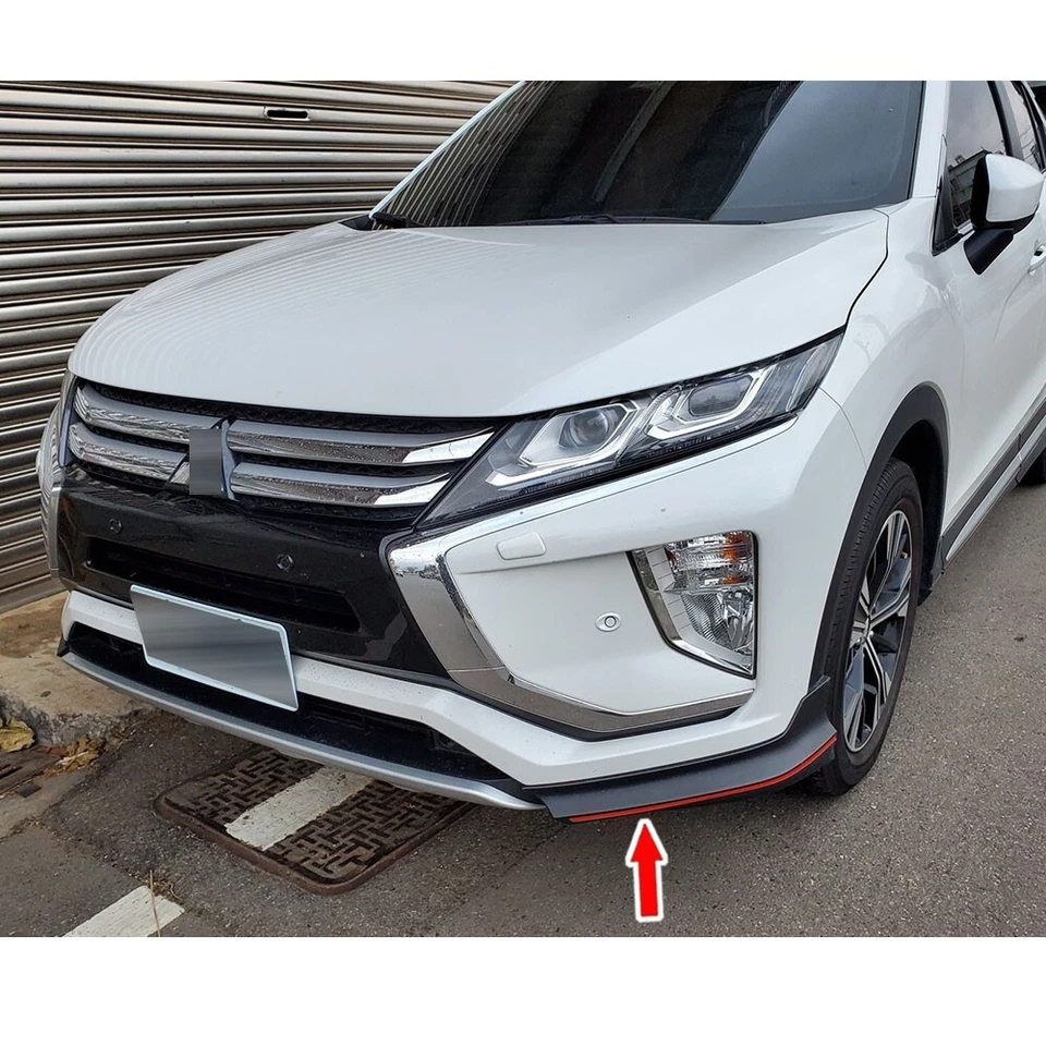 Unpainted For Mitsubishi Eclipse Cross 5DR Front Side Bumper Lip Splitter 2019 Foto 4 de 4
