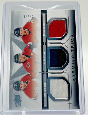 2018 Upper Deck Premier Trios /75 Colin White Mark Stone Thomas Chabot #PT-OTT