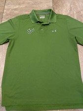 Mint Under Armour South Florida Bulls Green Polo Med