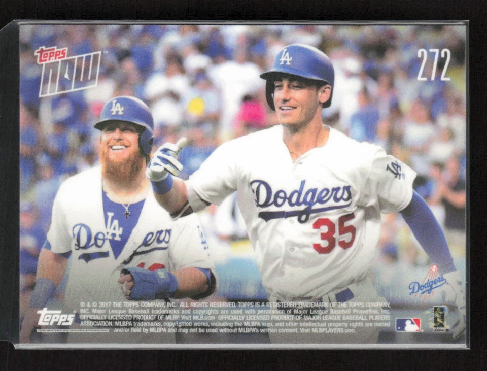 2017 Topps Now #272 Cody Bellinger Los Angeles Dodgers - Image 2 of 2