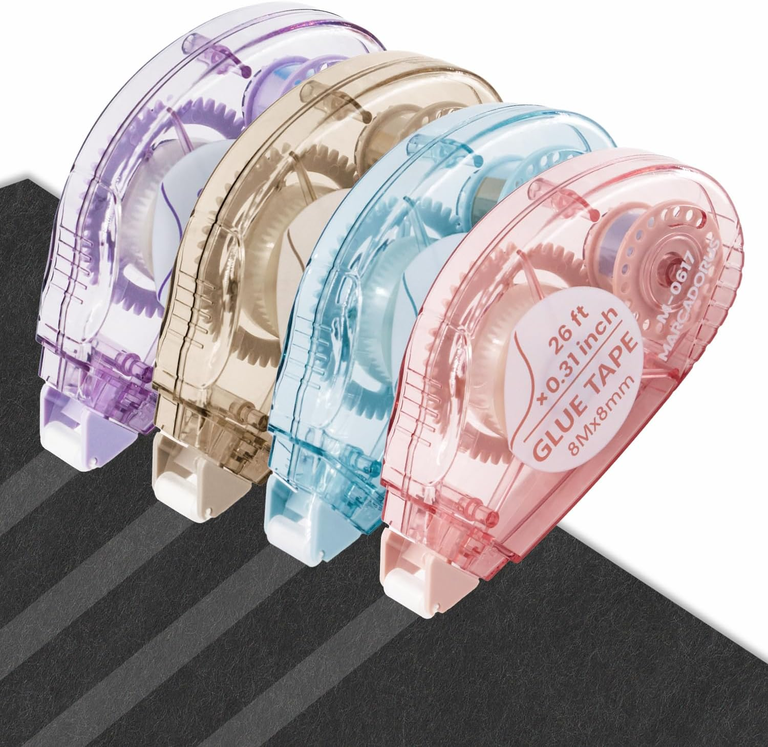 Glue Tape for Scrapbooking, Pack of 4 Scrapbook Tape, Double Sided Tape Roller f