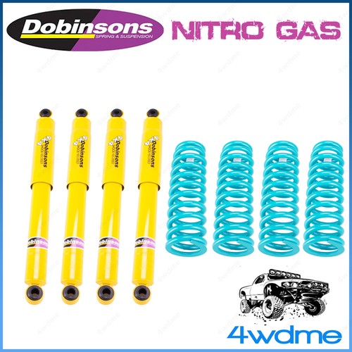 For Nissan Patrol GU Y61 Wagon Dobinsons Shocks & Coil Spring F & R 2