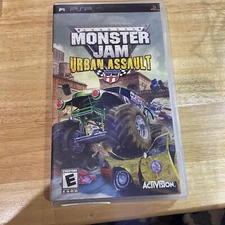 Monster Jam Urban Assault (Sony PSP, 2008) w/ Manual, Rated E-Everyone