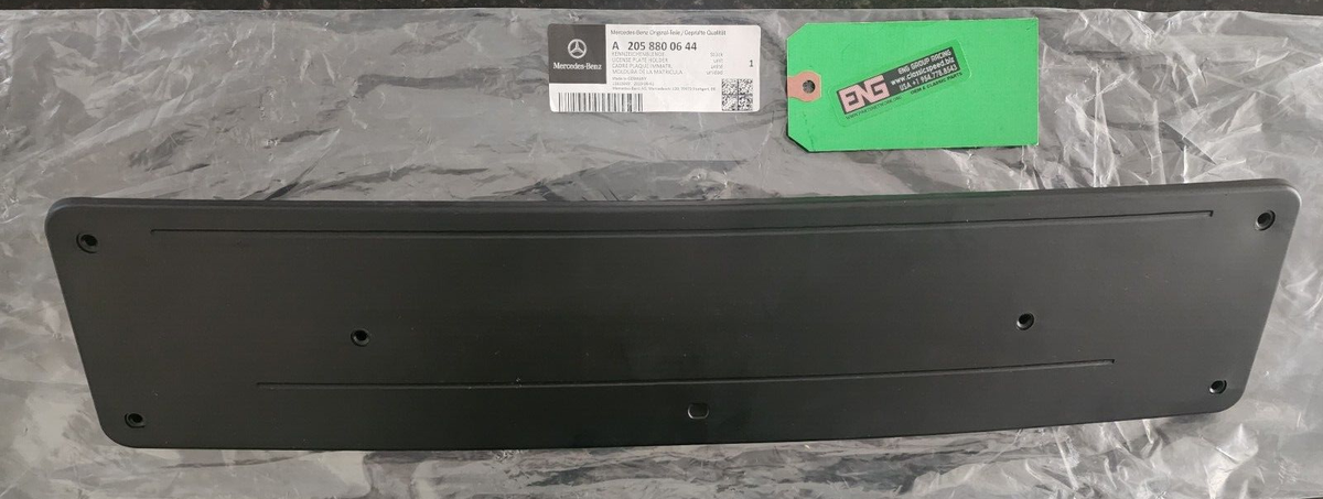 EURO STYLE NEW/OEM MERCEDES-BENZ FRONT BUMPER LICENSE PLATE