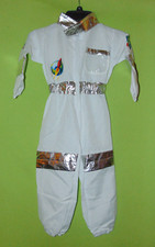 White Astronaut Halloween Cosplay Costume Small Unisex Child New