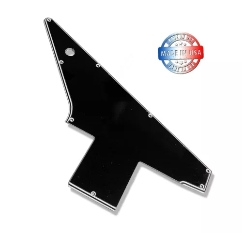 Wide Bevel 5 Ply Black/White Pickguard for Gibson Explorer OPTION 3 Made In 🇺🇸