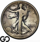 1921-D Walking Liberty Half Dollar *Significant Key Date* Choice FINE++/VF
