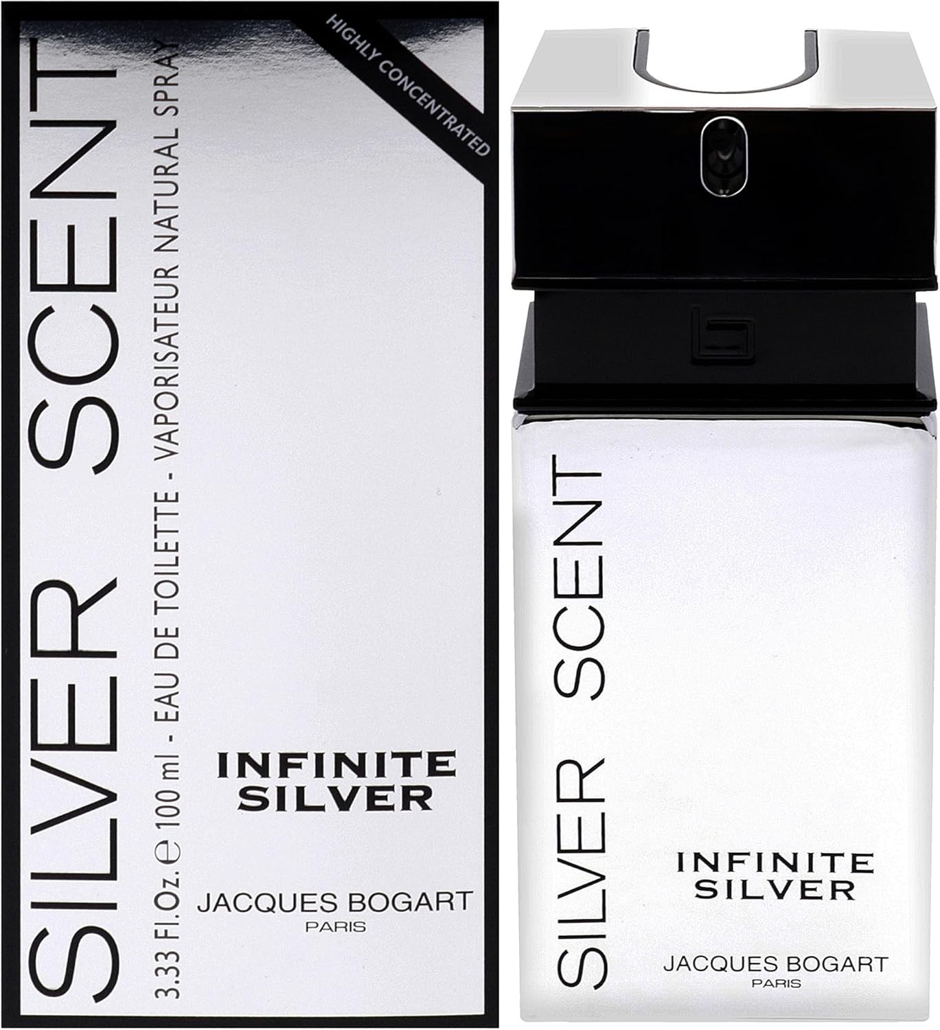 Jacques Bogart Silver Scent Infinite Silver For Men 3.33 oz EDT Spray