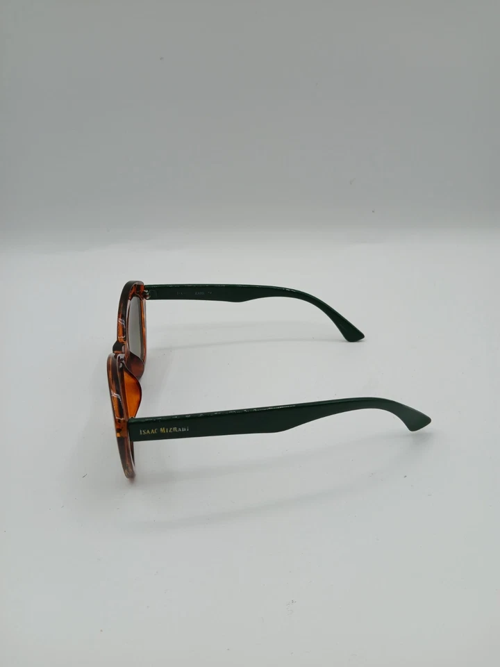 Gafas de sol para mujer Issac Mizrahi marrón marco tortuga y verde Foto 2 de 4
