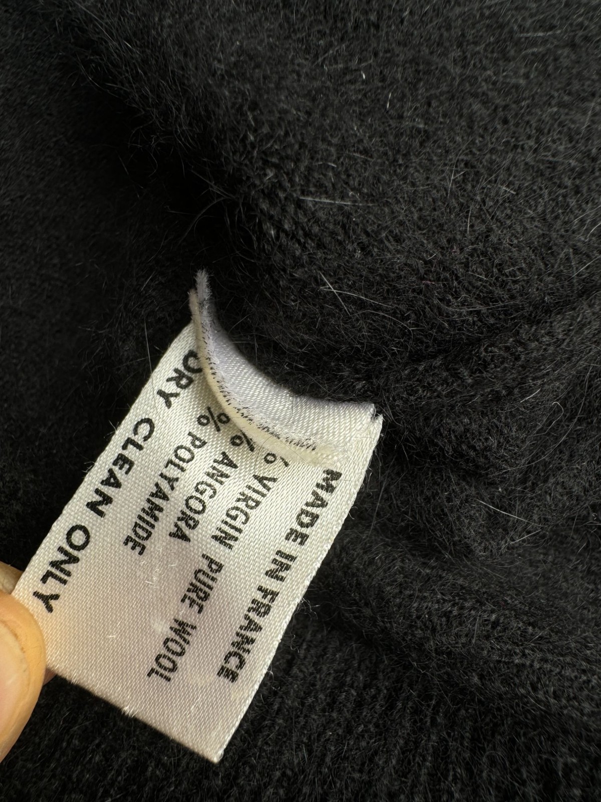 Cardigan Yves Saint Laurent nero misto lana taglia 36 FR Small