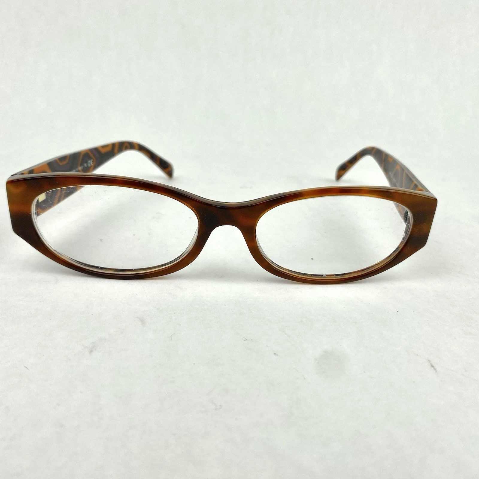Prada VPR03P TORTOISE BROWN MAU 1O1 Plastic Eyeglasses Frame 53 17 140 ITALY