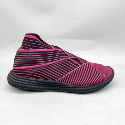 Adidas Mens 7.5 Nemeziz 19.1 TR Pink Black Striped Sock Sneakers Shoes F34729