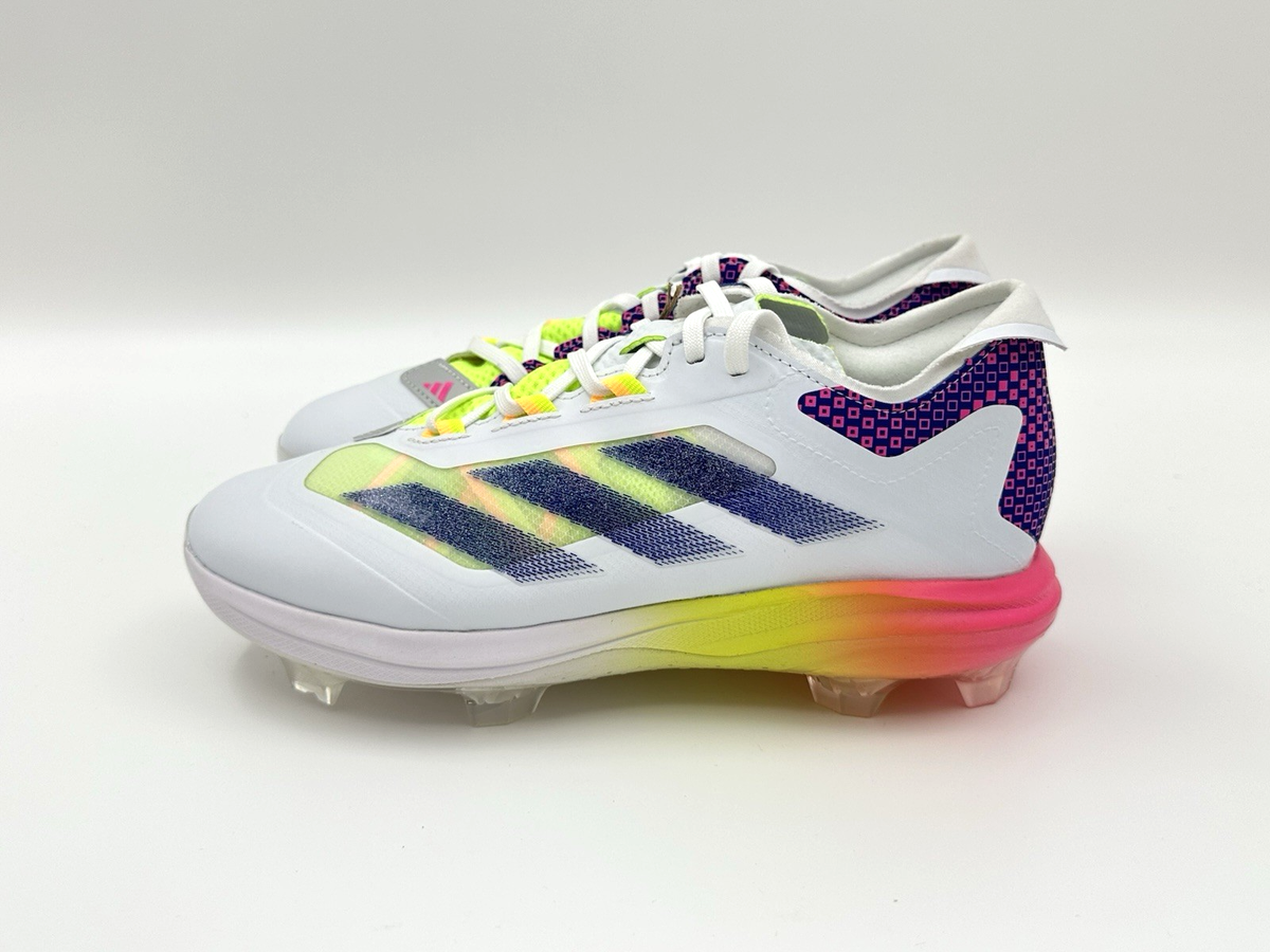 Adidas Adizero Impact TPU Kid's Youth Size 5 White Blue Baseball