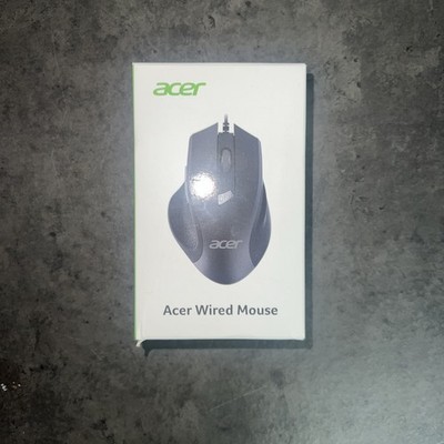 Acer USB Optical Mouse, Wired, Scroll Wheel, Black, for PC Laptop
