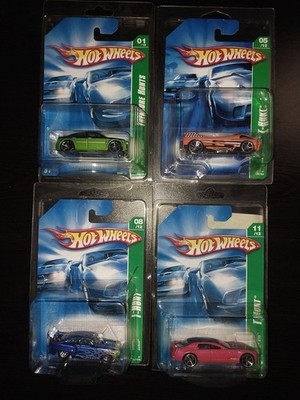 4 Hotwheels Treasure Hunts from 2007-2008 NIP all in protectors