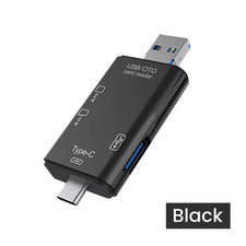 6 in 1 Card Reader USB3.0 to Type C Micro USB Universal OTG Adapter Multifunctio