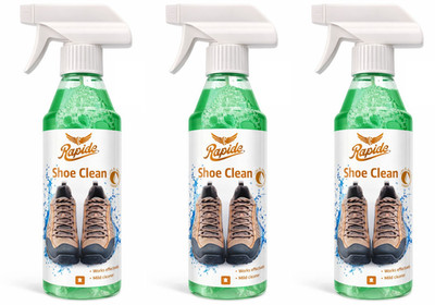 Rapide Shoe Clean 3 x300 ml Universal Schuhreiniger Leder Nubuk Wildleder Textil