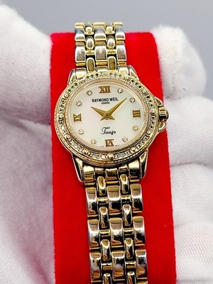 ❤Swiss [WORKS] Raymond Weil Tango Geneve 5860 Diamonds  display picture 2