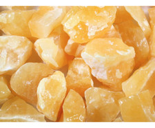 Calcite arancione - Rocce ruvide per rotolare - opzioni all'ingrosso sfuse
