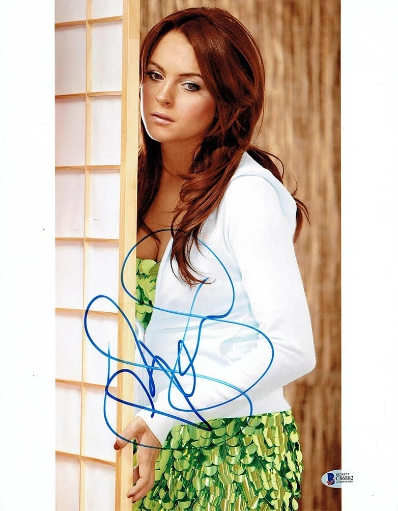 ハリウッド　リンジー・ローハン　直筆サイン入り8Ｘ10 フォト　証明書付き Lindsay Lohan Autograph for sale | eBay