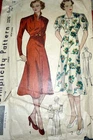 *LOVELY VTG 1930s DRESS Sewing Pattern BUST 38