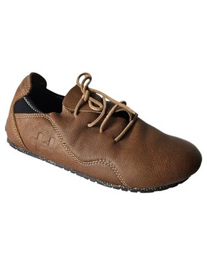 OTZ Men's Superslick Minimalist Leather Lace Up Casual Chocolate/Black, Size 10