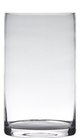 Inna-Glas Glasvase Zylinder Sansa Earth, Klar, 40Cm, Ø15Cm