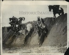 1931 Foto Stampa Esercito Italiano Scuola Equitazione Ufficiali Addestramento a Roma