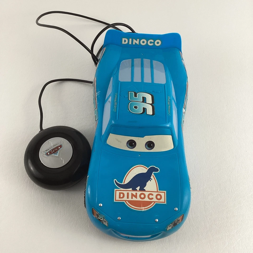 Disney Pixar Cars Tyco RC My First Remote Control Dinoco Lightning McQueen Toy - Image 3 of 4