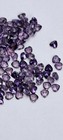 110 pieces Heart Shaped Purple 5 mm CZ Cubic Zirconia Loose Stones — photo 5