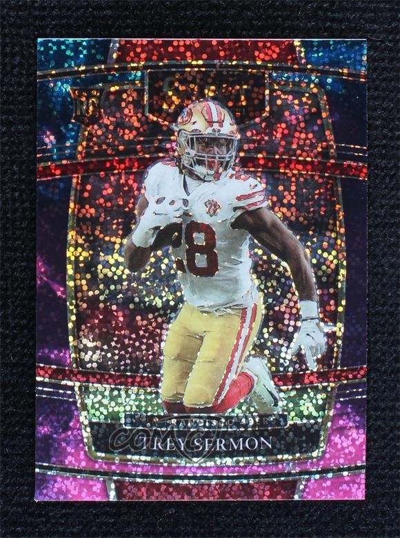 2021 Panini Select Concourse Cosmic Prizm Trey Sermon #68 h3a