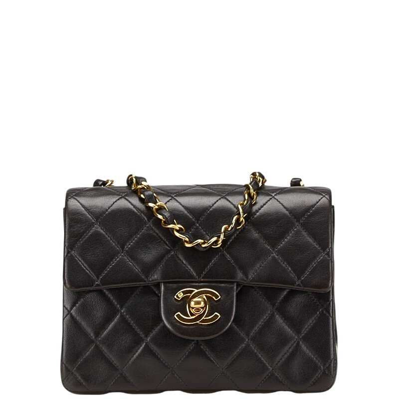 Chanel Lambskin Matelasse Coco Mark Chain Shoulder Bag