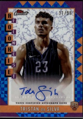 Tristan da Silva 24-25 Rookie Finest Autos Blue Geo Refractor /99 Magic #RFA-TD