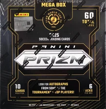 2025 Panini Prizm FIFA Club World Cup Soccer Mega Box Sealed