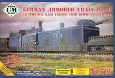 German armored train PZ-28 (autumn 1941, from trophy components) 1/72 UMT 712