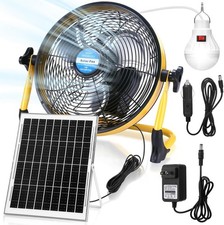 Solar Powered Fan 15000mah 20w Portable Ventilador Rechargeable Camping Fan ....