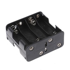 8 AA 12V Battery Clip Slot Storage Holder Box Case With 9V Snap Connec-Q6