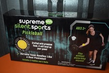 Supreme Silent Sports Pickleball Kit For Indoor/Out 2 Balls/Paddles - NEW