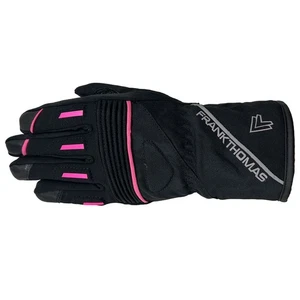 Frank Thomas Rose Ladies Motorcycle Gloves Womens Black Pink