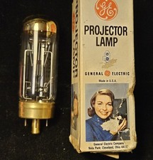 GE DAK Gold Top Projector Lamp Light Bulb   500w 120v   Made in USA   Open Box