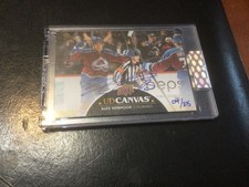 2021-22 Clear Cut Hockey UD auto.Canvas #CS-AN A.Newhook.#,d 04/25. Check Photos