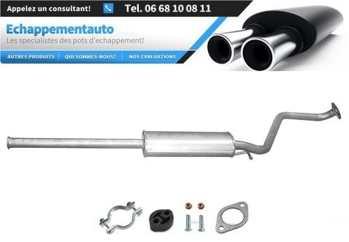 Silencieux central pour Hyundai Getz de 2002 a 2006 pot d echappement intermediaire