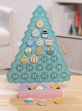 Melissa  Doug Countdown to Christmas Wooden Magnetic Advent Calendar Tree Pink