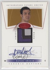 2004-05 Hoops Hot Prospects Future Swatch Red 37/50 Rafael Araujo #76 Auto 0v0