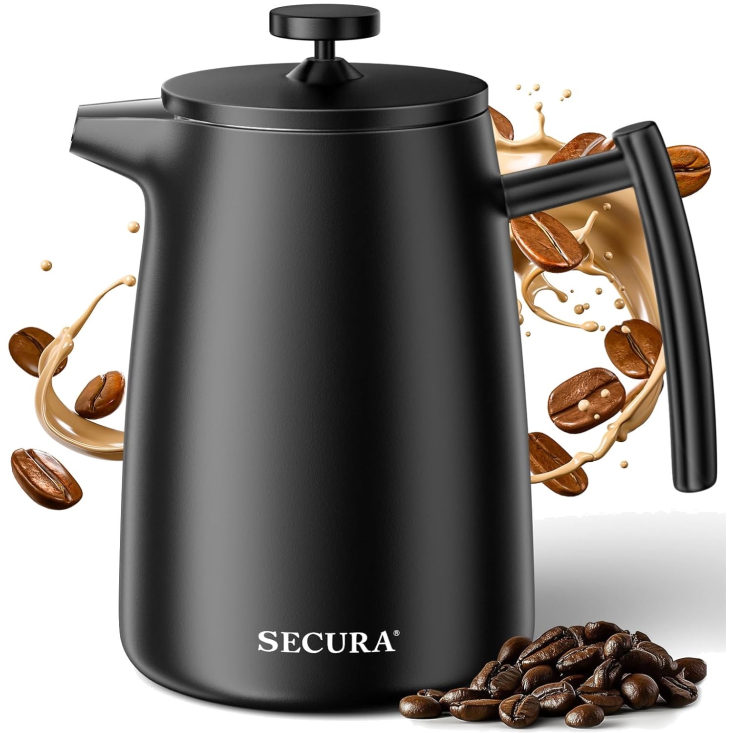 Coffee Maker &ndash; 304 Stainless Steel, Insulated Coffee Press ...