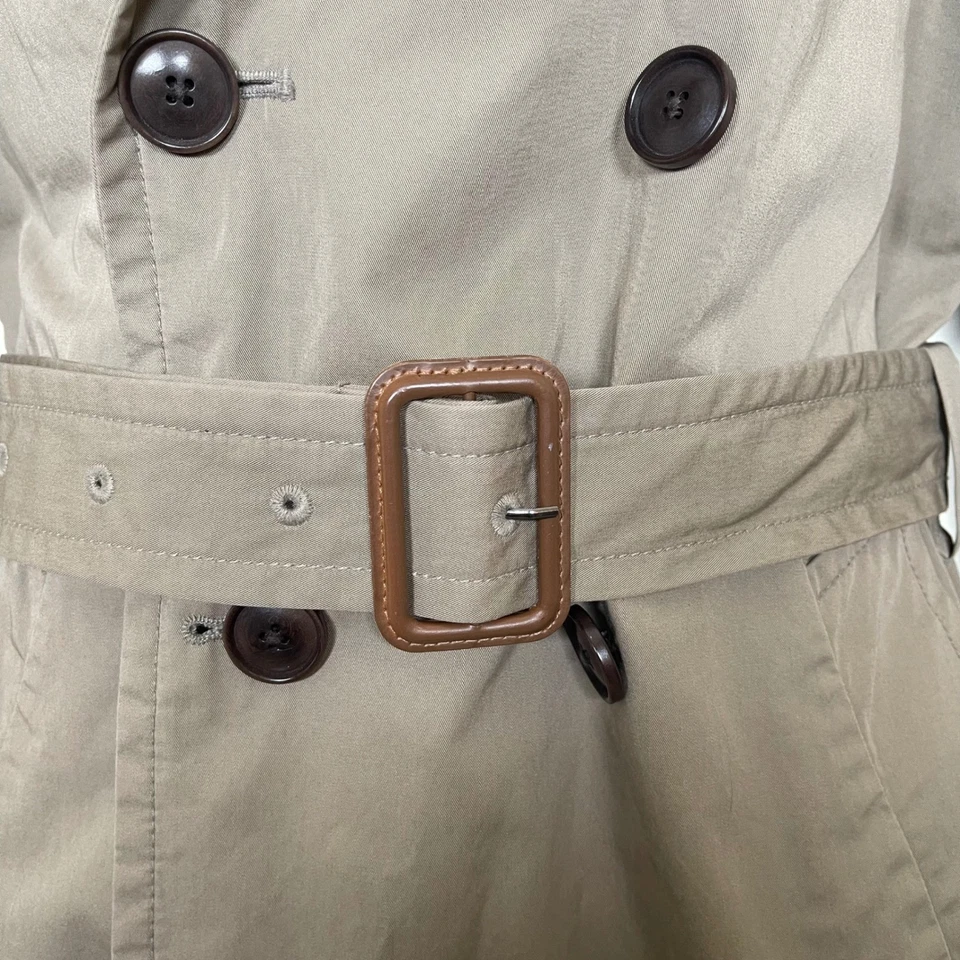 Gabardina Banana Republic Hombre Beige Doble Pecho Cinturón XS Estilo Clásico Foto 4 de 4