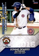 2016 Midwest League All-Stars Choice #7 Donnie Dewees Crystal River Florida Card