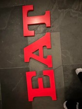 Pottery Barn E A T letters, red home decor eat Kitchen 10  