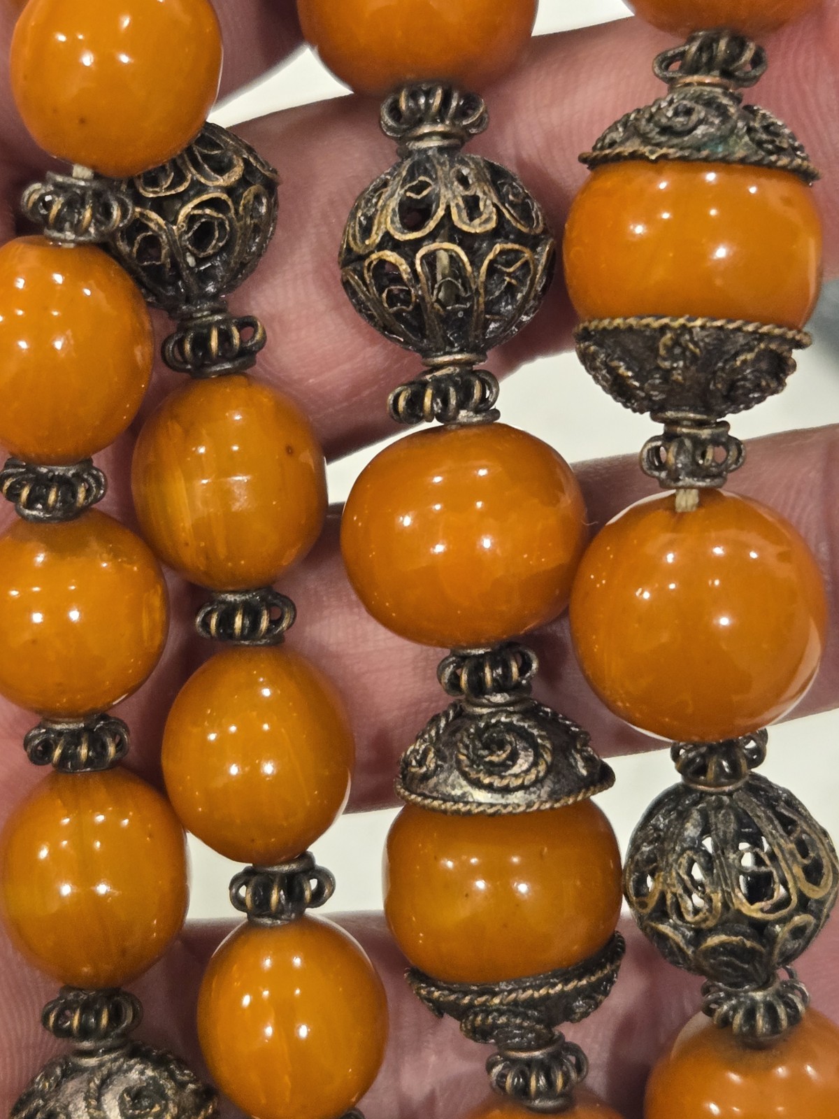 bakelite beads necklace - image 8